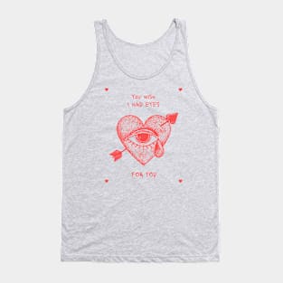 You Wish Valentines Day Heart Breaker Tank Top